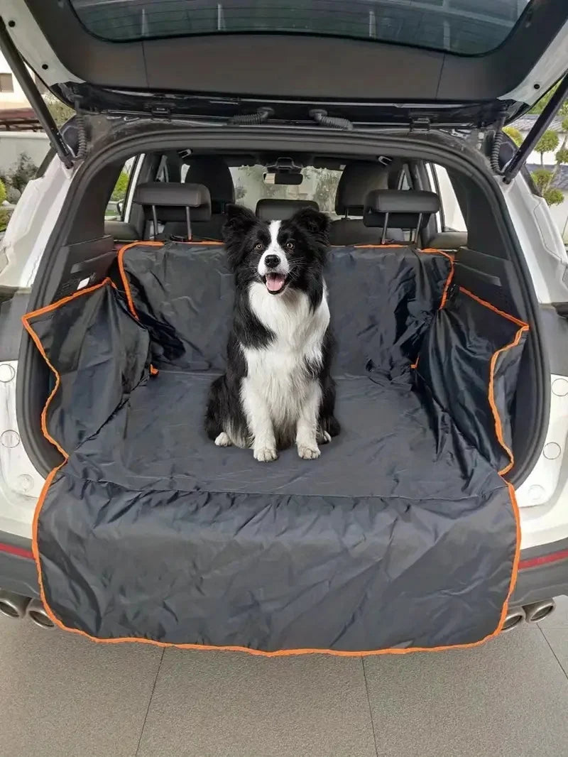 Durable polyester car trunk mat for pets