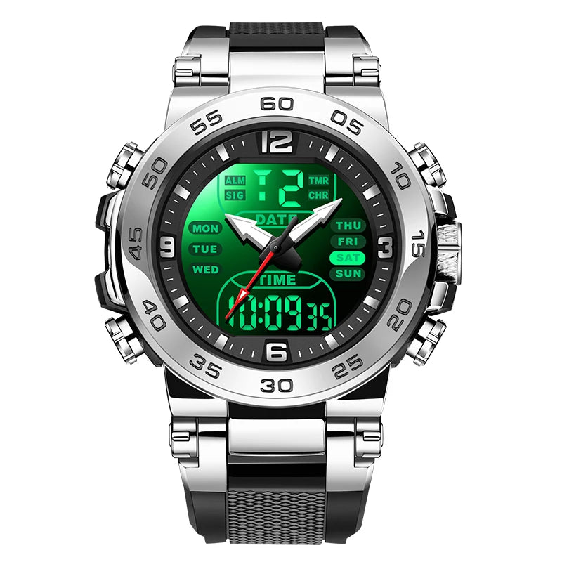FOXBOX Mens Watches Top Brand Luxury Analog Digital