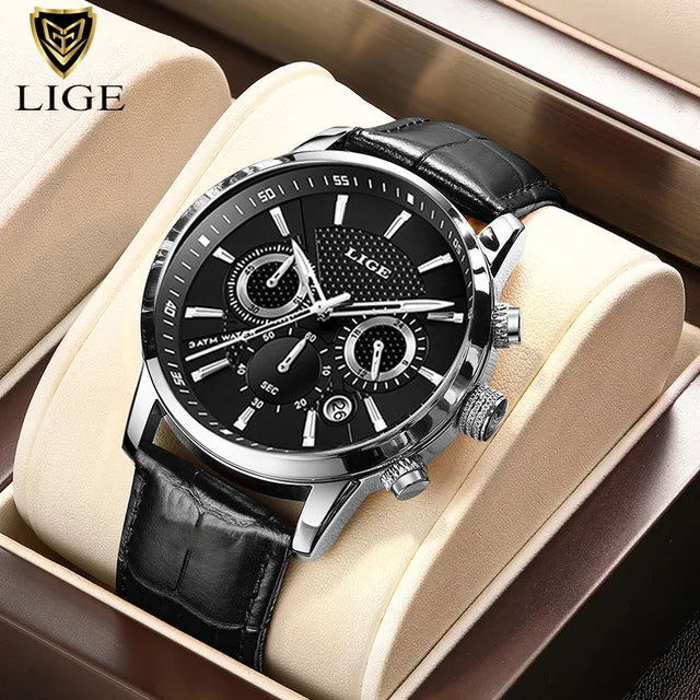 LIGE Watch Men Fashion Sports Quartz