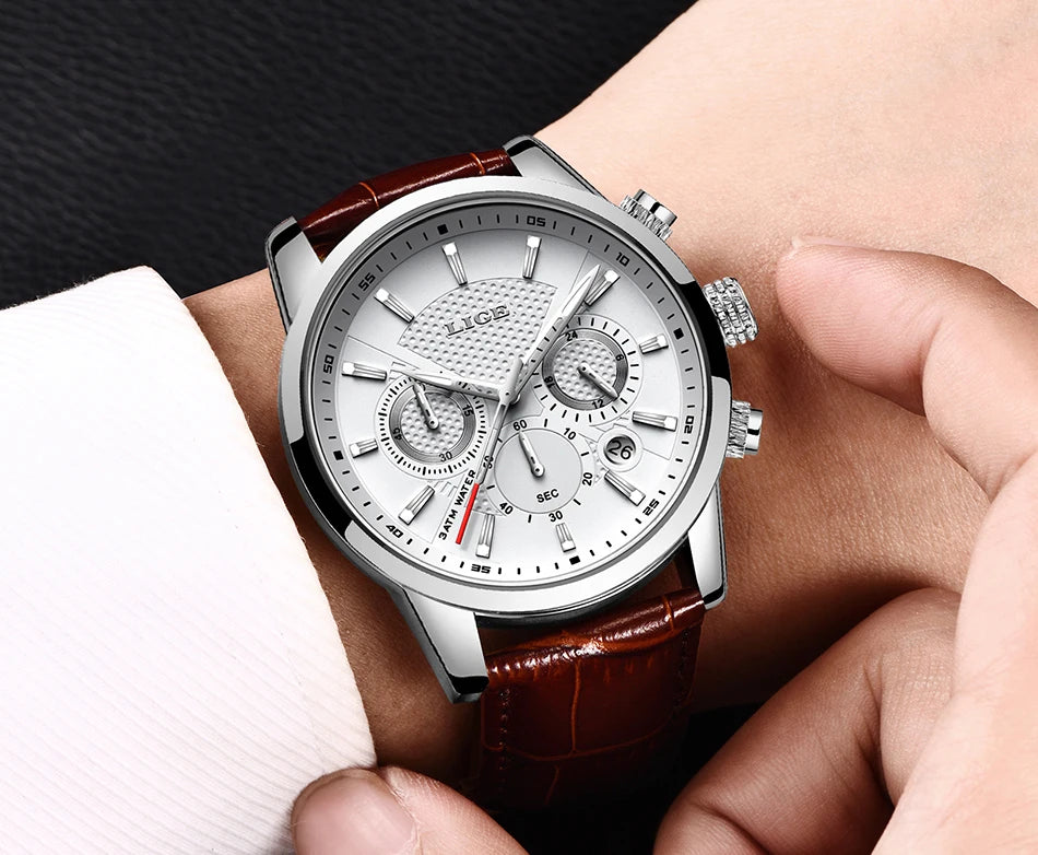 LIGE Watch Men Fashion Sports Quartz