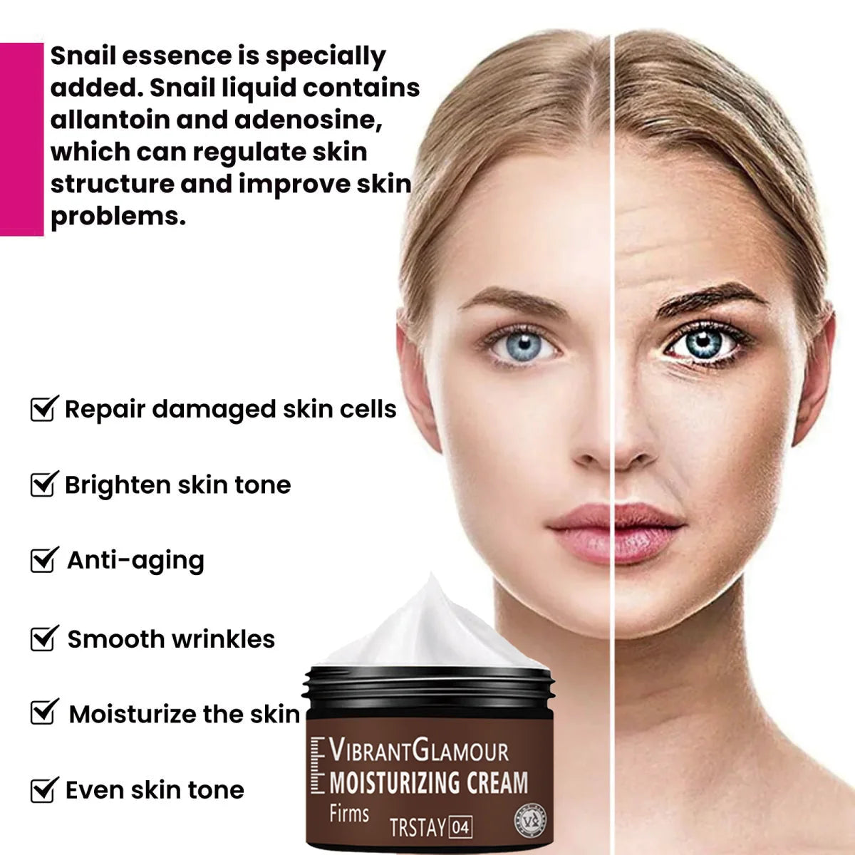 Facial cream with retinol, anti-aging