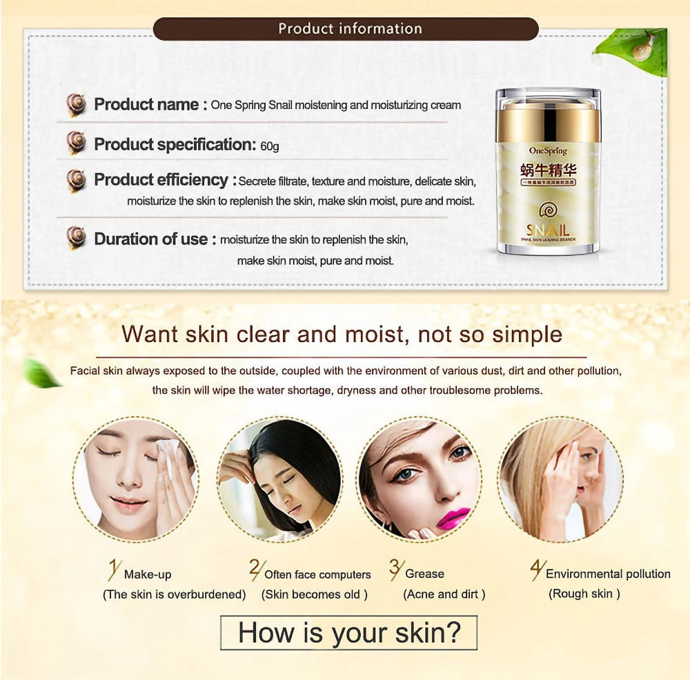 Facial cream with collagen
