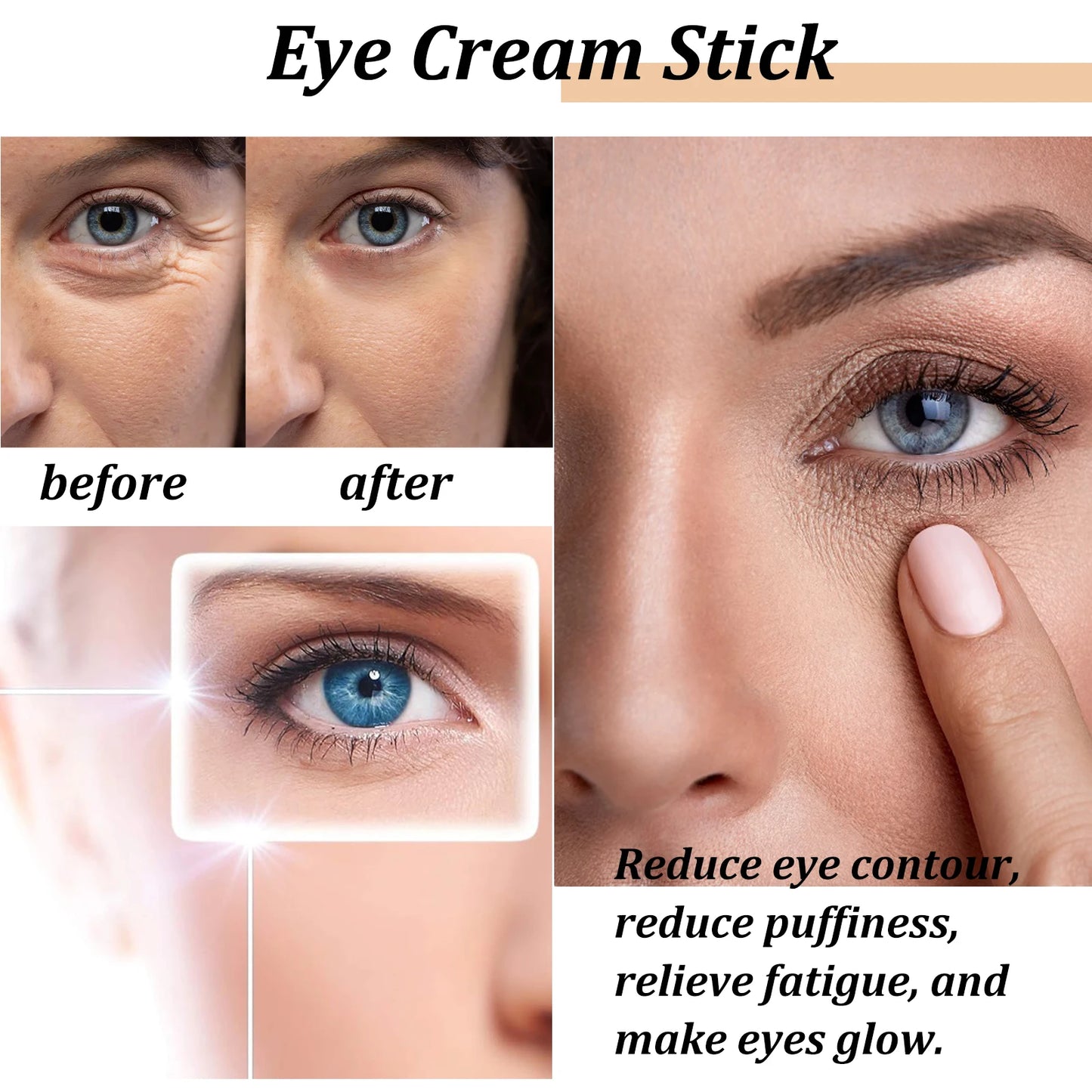 Eye cream stick with collagen and snail slime