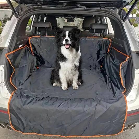 Durable polyester car trunk mat for pets