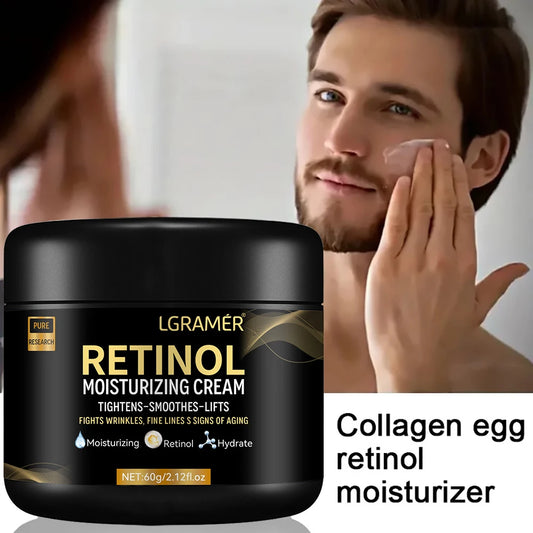 Men's facial moisturizer with retinol, anti-aging