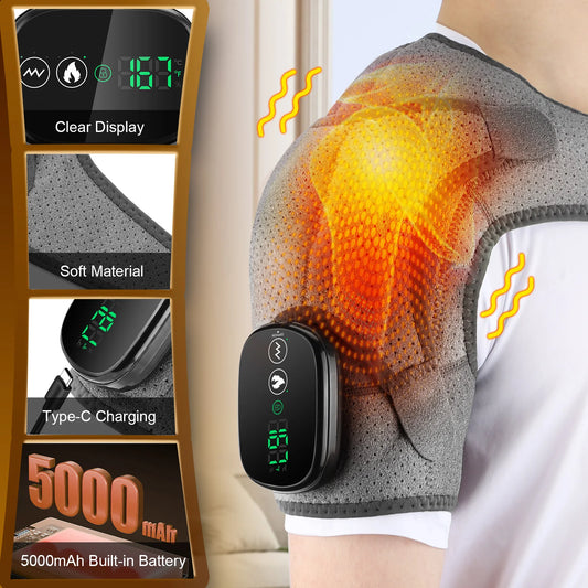 Electric Shoulder Heating Pad 3 Modes Vibration