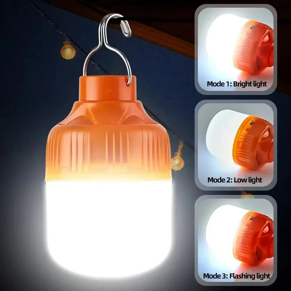 Portable, rechargeable LED pendant light (USB), high brightness and waterproof