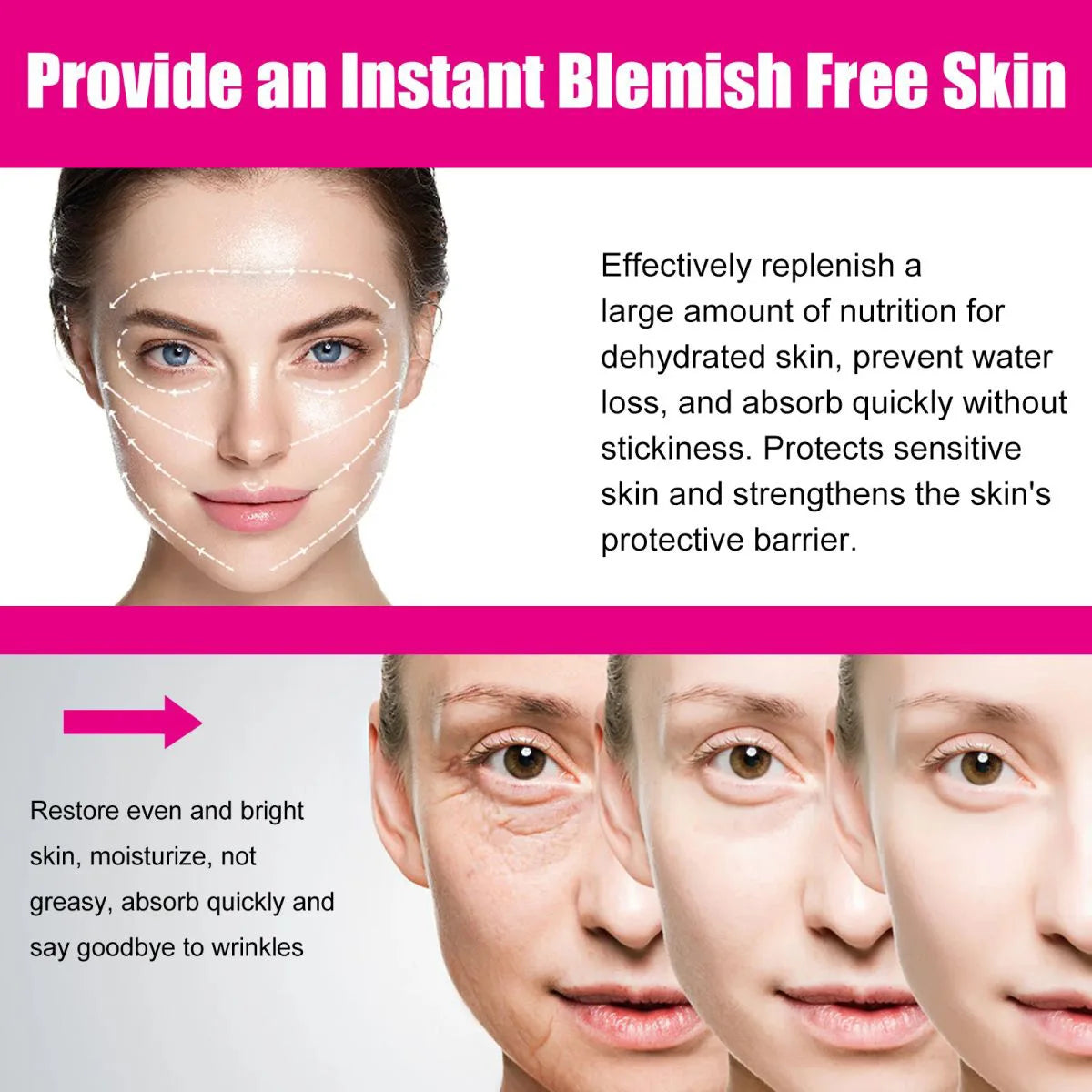 Facial cream with retinol, anti-aging