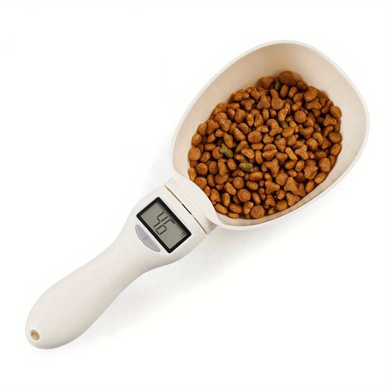 Digital kitchen scale with measuring spoon