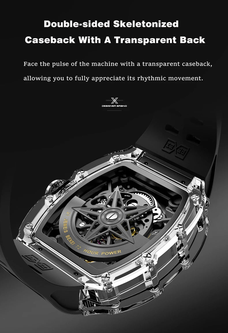Man Watch Luxury - BEXEI Automatic Mechanical