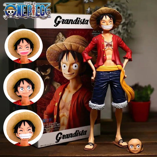Luffy One Piece Anime - Three Form Face Changing Doll