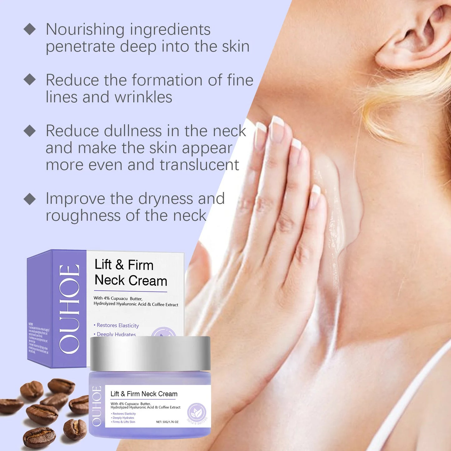 Firming cream for the neck