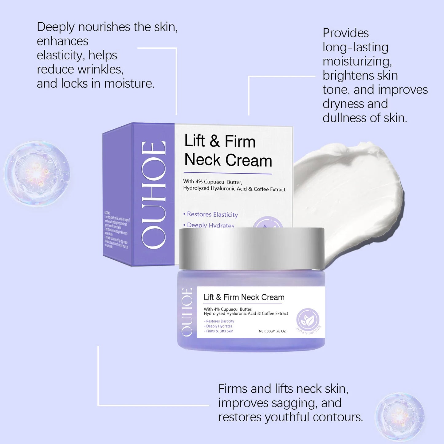 Firming cream for the neck